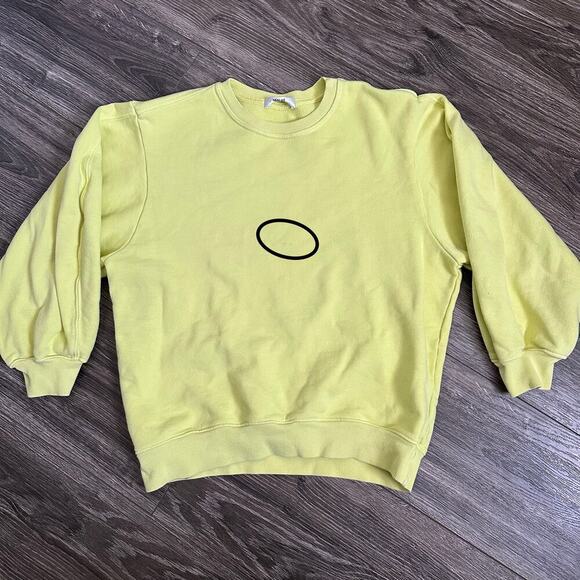 Agolde Thora Sweatshirt Size Small Yellow - Picture 7 of 7